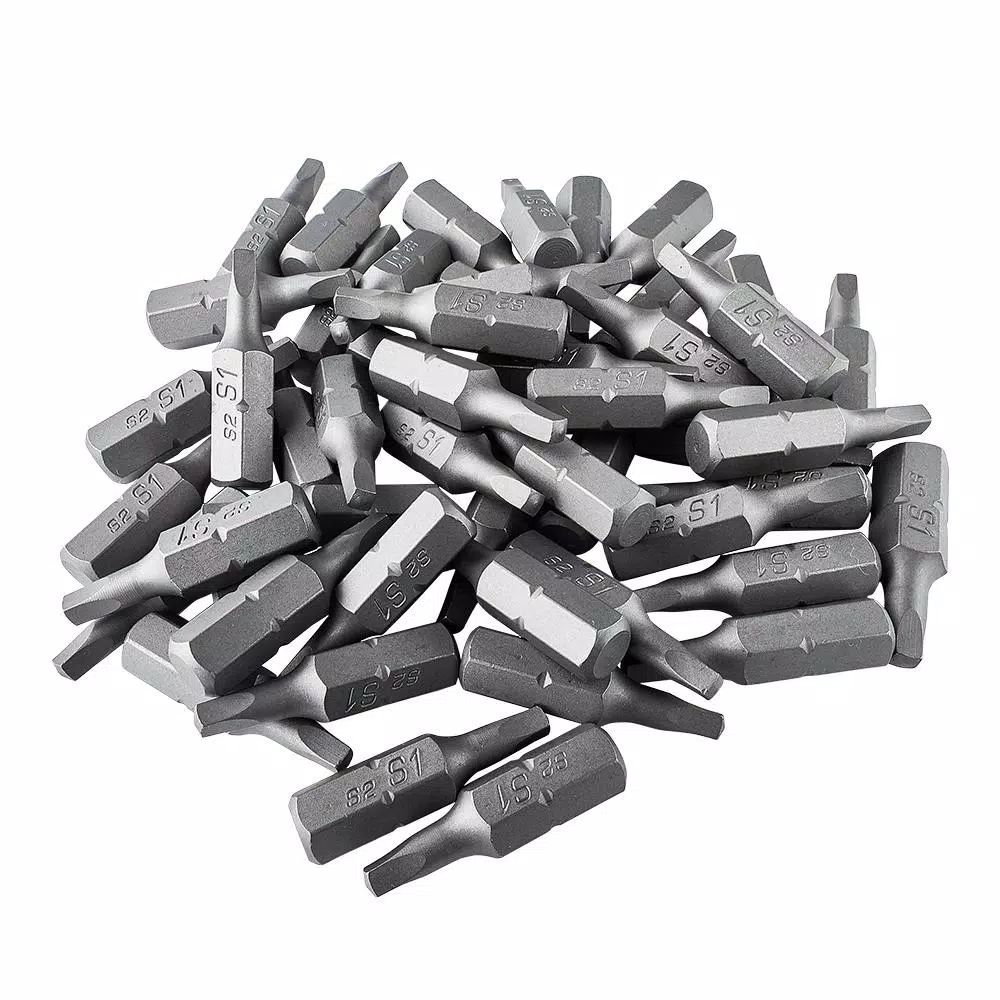 ToolPro #1 Square Drive Bits, 50-Piece Set in Interlocking Storage Box