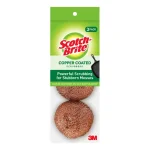 Scotch-Brite 2.8 in. Copper Coated Scouring Pads, 3-Pack thumbnail 1