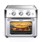 Boyel Living 19 Qt. Silver Stainless Steel Air Fryer Toaster Oven with 1500W Power, Roast, Bake, Broil & Reheat thumbnail 2