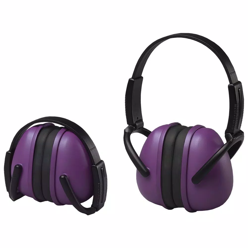 ERB 239 Foldable Ear Muffs, 23 dB NRR, Purple