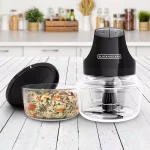 Black+Decker 2-Speed Food Chopper with Two 4-Cup Glass Bowls thumbnail 6