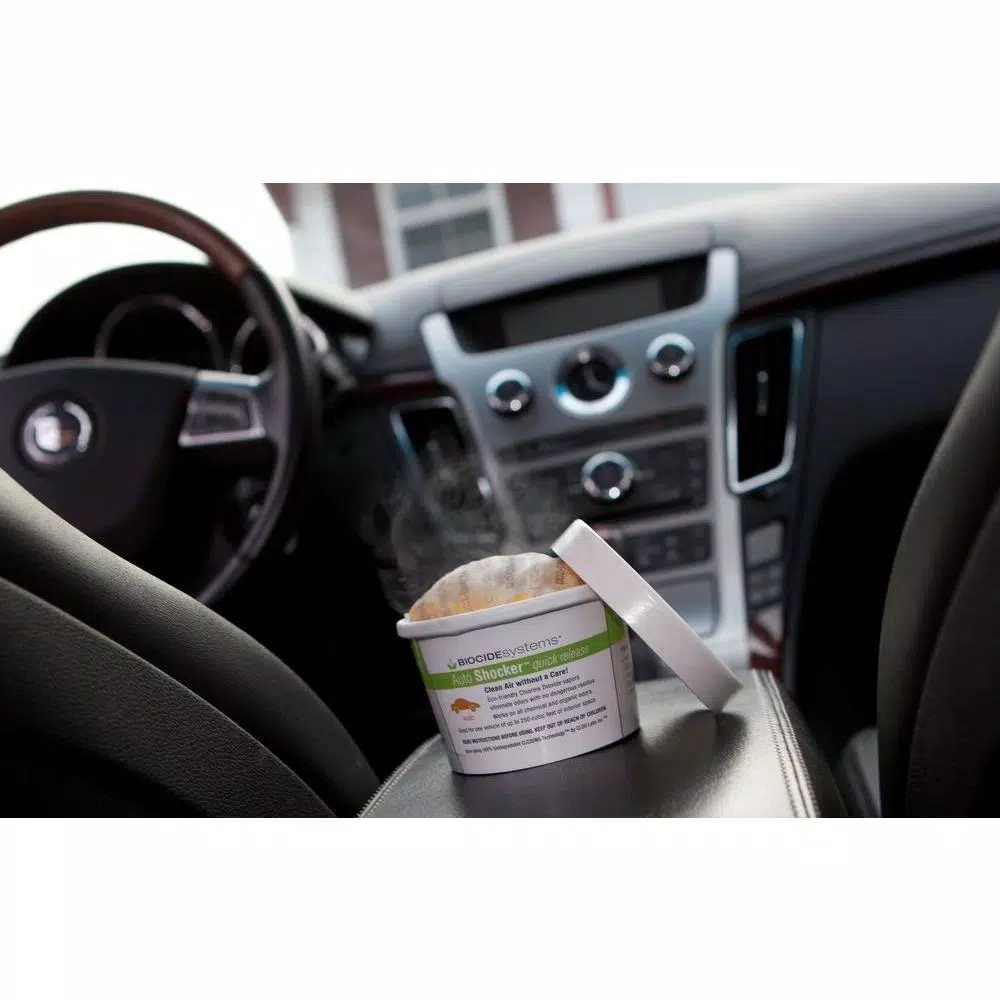 Biocide Systems Auto Shocker 11g Chlorine Dioxide ClO2 Odor Eliminator for Car Interiors