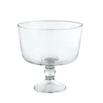 Libbey Selene 9 in. Glass Trifle Bowl, 96 oz Footed Pedestal Serving Bowl, Clear thumbnail 2