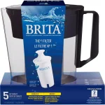 Brita Soho 5-Cup Water Filter Pitcher, BPA-Free, Black thumbnail 9
