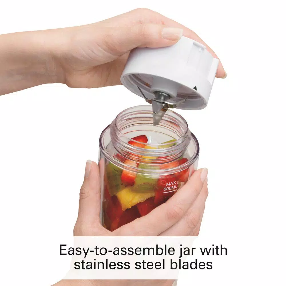 Hamilton Beach Go Sport 20 oz. Personal Blender, 3-Speed, White