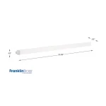 Franklin Brass 24 in. White Replacement Towel Bar Rod with Spring-Loaded Ends thumbnail 3