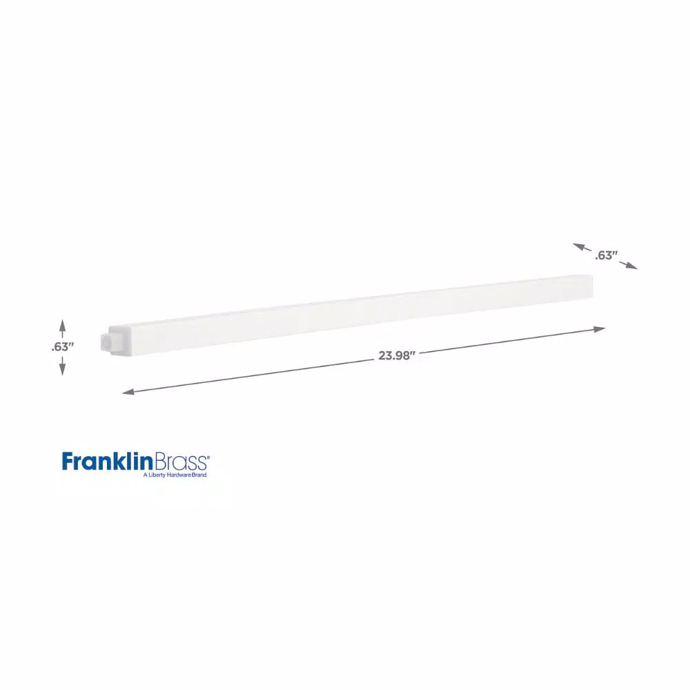 Franklin Brass 24 in. White Replacement Towel Bar Rod with Spring-Loaded Ends