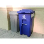Toter Slimline 50 Gal. Graystone Square Heavy Duty Trash Can thumbnail 3