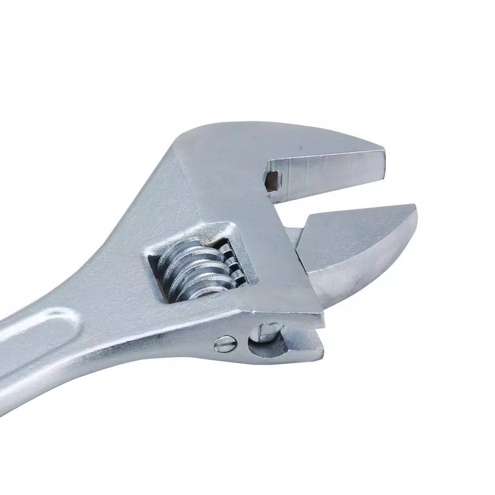 Steel Core 15 in. Jumbo Adjustable Wrench, Drop Forged Heat Treated Carbon Steel