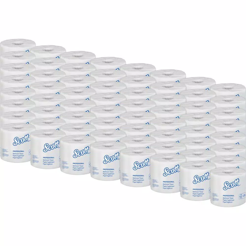Scott Eco-Friendly 2-Ply Recycled Toilet Tissue, 506 Sheets per Roll, 80 Rolls per Carton