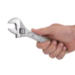 TEKTON 8 in. Adjustable Wrench with Satin Chrome Finish thumbnail 4