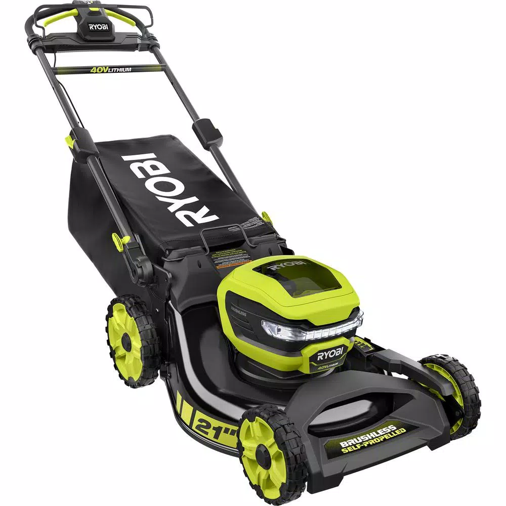 RYOBI 40V 21 in. Brushless Cordless Self-Propelled Lawn Mower with 7.5 Ah Battery and Charger