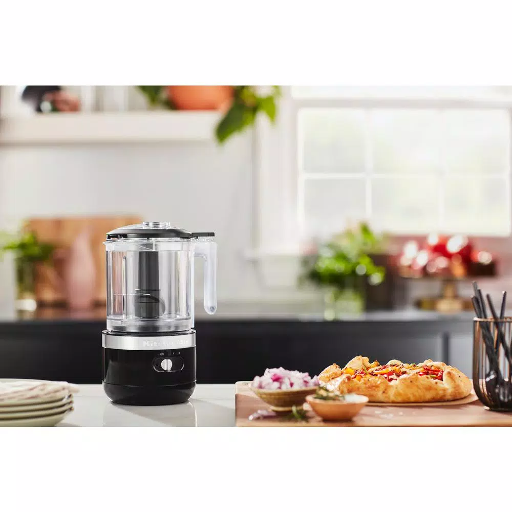 KitchenAid Cordless 5-Cup Food Chopper, Onyx Black