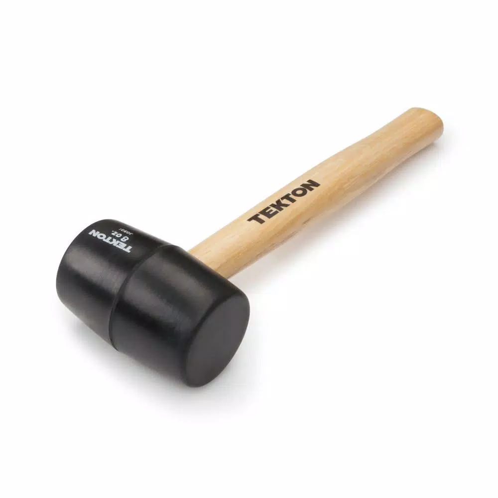 TEKTON 8 oz. Rubber Mallet with Wood Handle