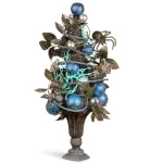National Tree Company 23 in. Potted Halloween Tree with Sequined Leaves and Spiders thumbnail 1
