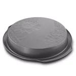 Gibson Home Gibson Country Kitchen 9 in. Round Silver Embossed Carbon Steel Non-Stick Cake Pan thumbnail 2