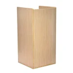 Alpine Industries 40 Gal. Oak Wood Commercial Tray Top Waste Enclosure Trash Can thumbnail 7