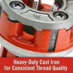 RIDGID OO-R 1/2 in. NPT Right-Hand 14 TPI Alloy Die Head thumbnail 9