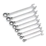 GearWrench 8-Piece SAE Reversible Combination Ratcheting Wrench Set thumbnail 3