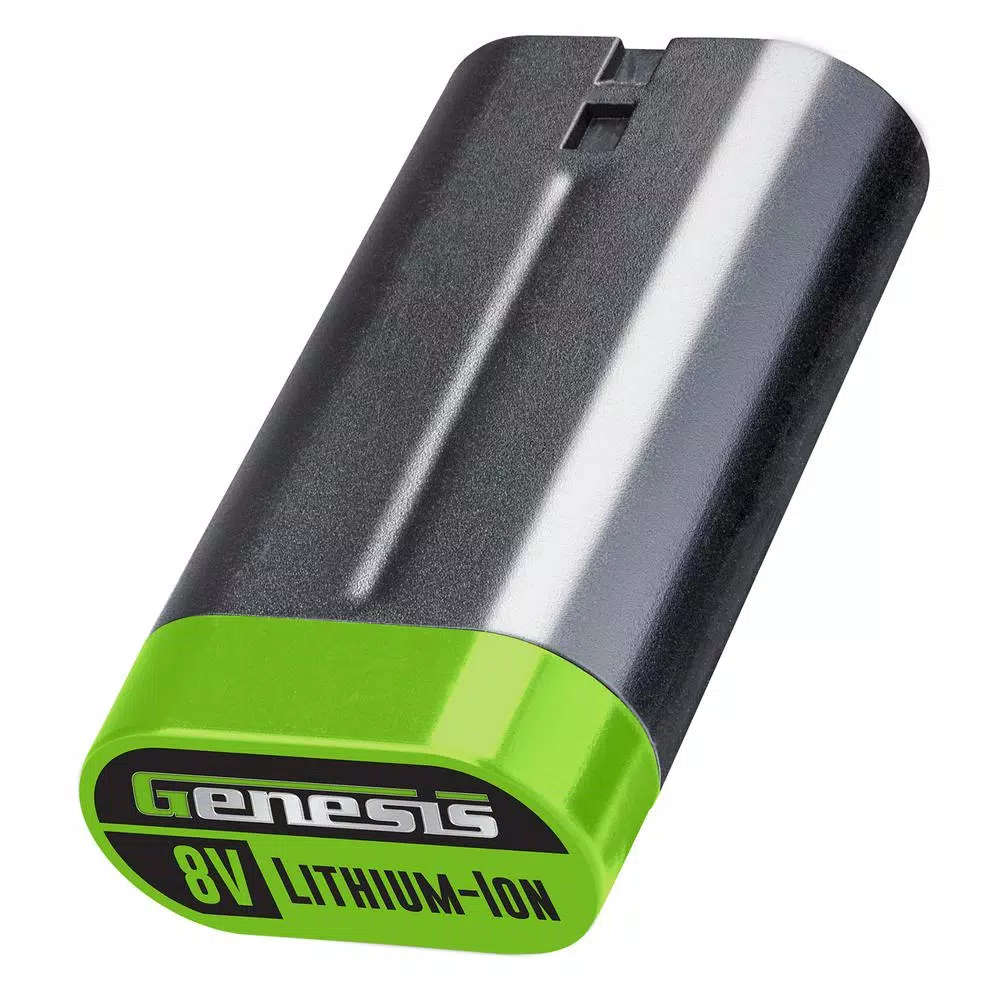 Genesis 8V Cordless Lithium-Ion Rapid Heat-Up Glue Gun Kit with Battery, Charger, and 6 Glue Sticks