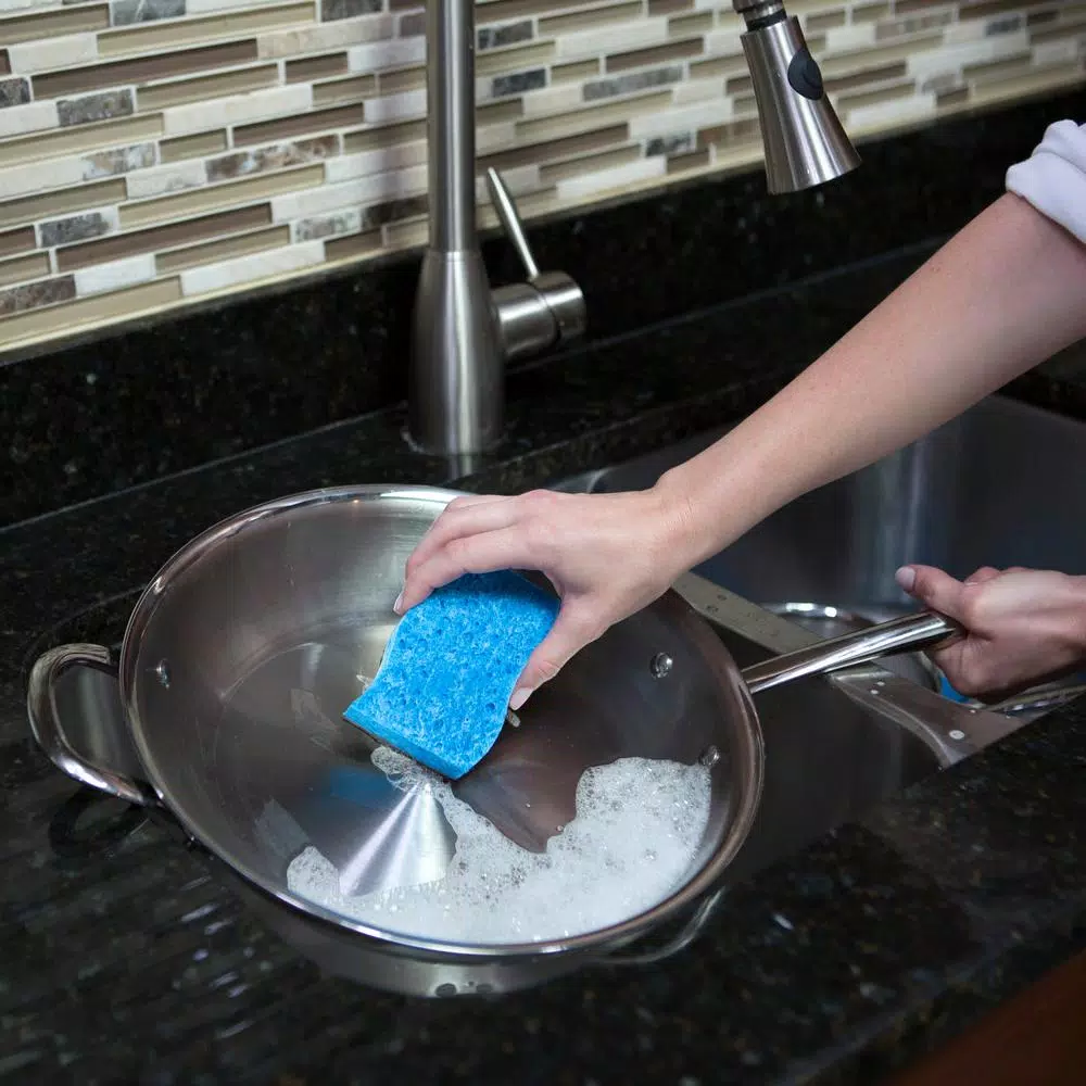 O-Cedar Heavy-Duty No-Scratch Scrounge Scrub Sponge, 4-Pack