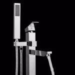 AKDY Freestanding Floor Mount Roman Tub Faucet with Hand Shower, Chrome thumbnail 6
