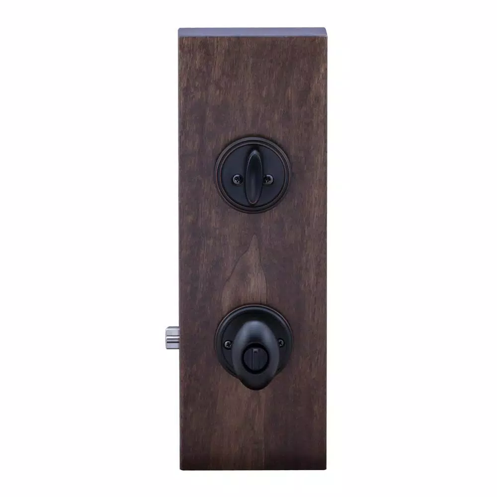Copper Creek Colonial Tuscan Bronze Egg Door Knob with Single Cylinder Deadbolt Entry Lockset