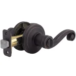 Kwikset Lido Venetian Bronze Exterior Entry Door Lever with SmartKey Security thumbnail 4