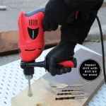 Boyel Living 6.4 Amp 1/2 in. Corded Hammer Drill Driver with Variable Speed and Rotatable Handle thumbnail 6