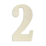 Jeff McWilliams Designs 18 in. Oversized Unfinished Wood Number 2 - Industrial Style Wall Decor thumbnail 1