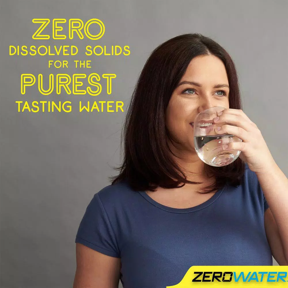 Zero Water ZeroWater 10-Cup Round Water Filter Pitcher with Ready-Pour Technology, Blue
