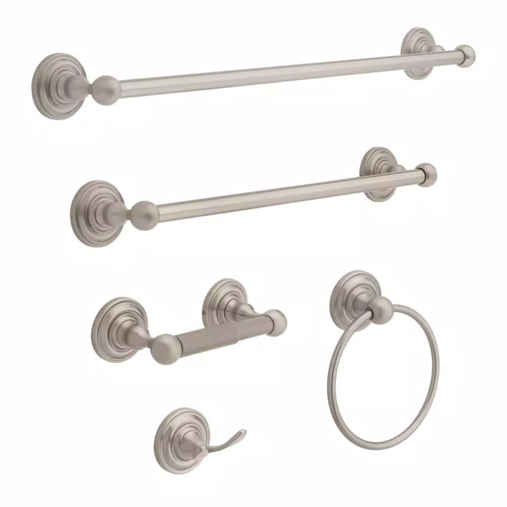 Delta Greenwich 18 in. Single Towel Bar in SpotShield Brushed Nickel