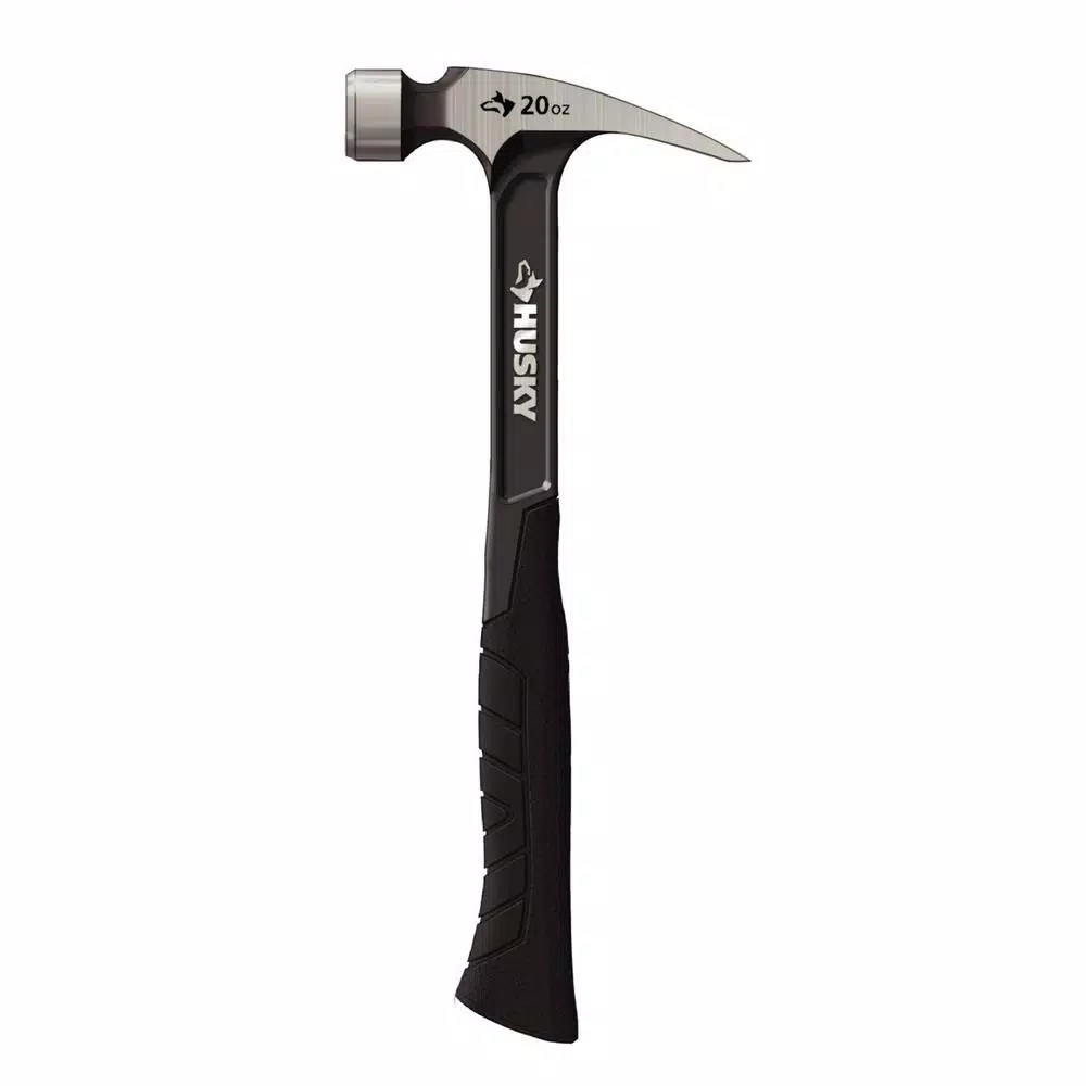 Husky 20 oz. Steel Rip Claw Hammer with Ergonomic Grip