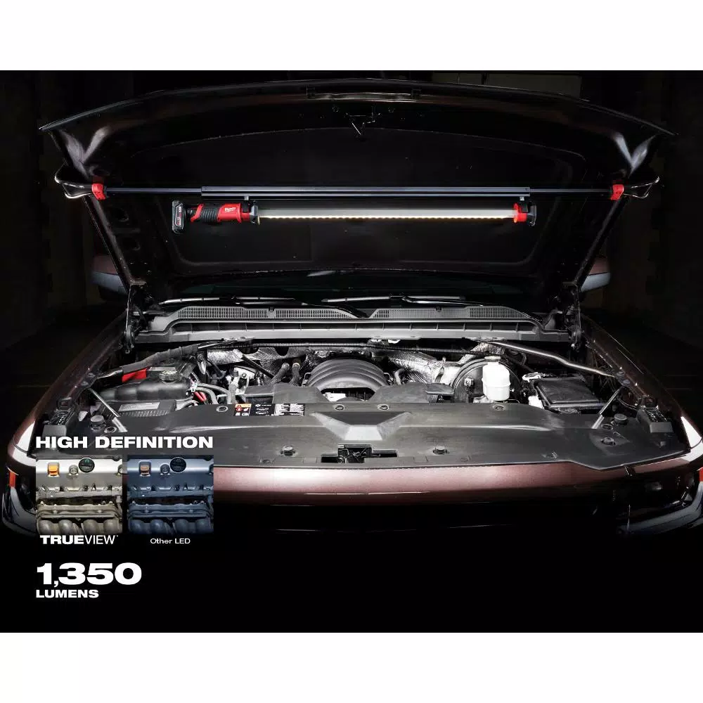 Milwaukee M12 12V Cordless LED Underhood Light Kit with 4.0Ah Battery and Charger