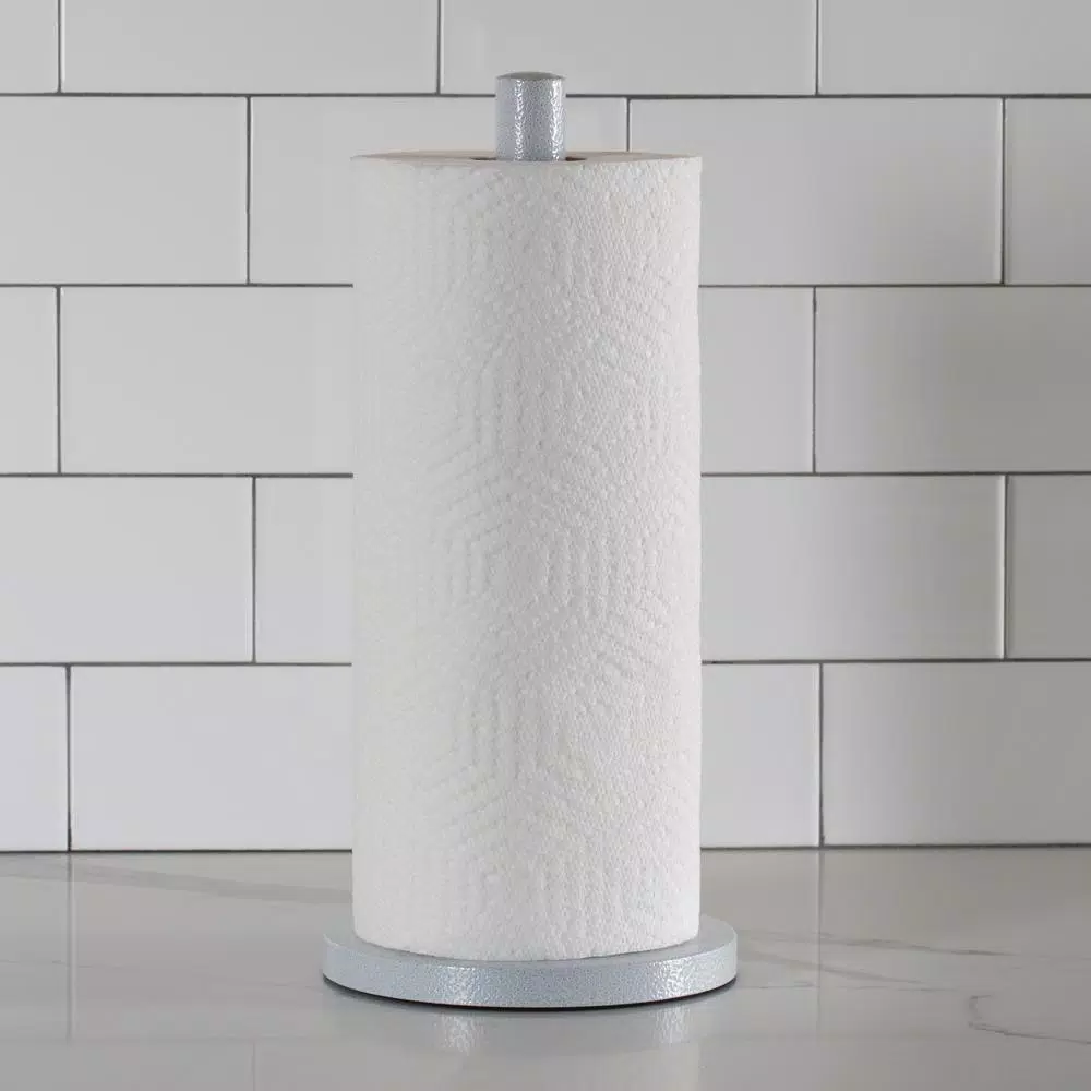 Laura Ashley Speckled Paper in White Paper Towel Holder
