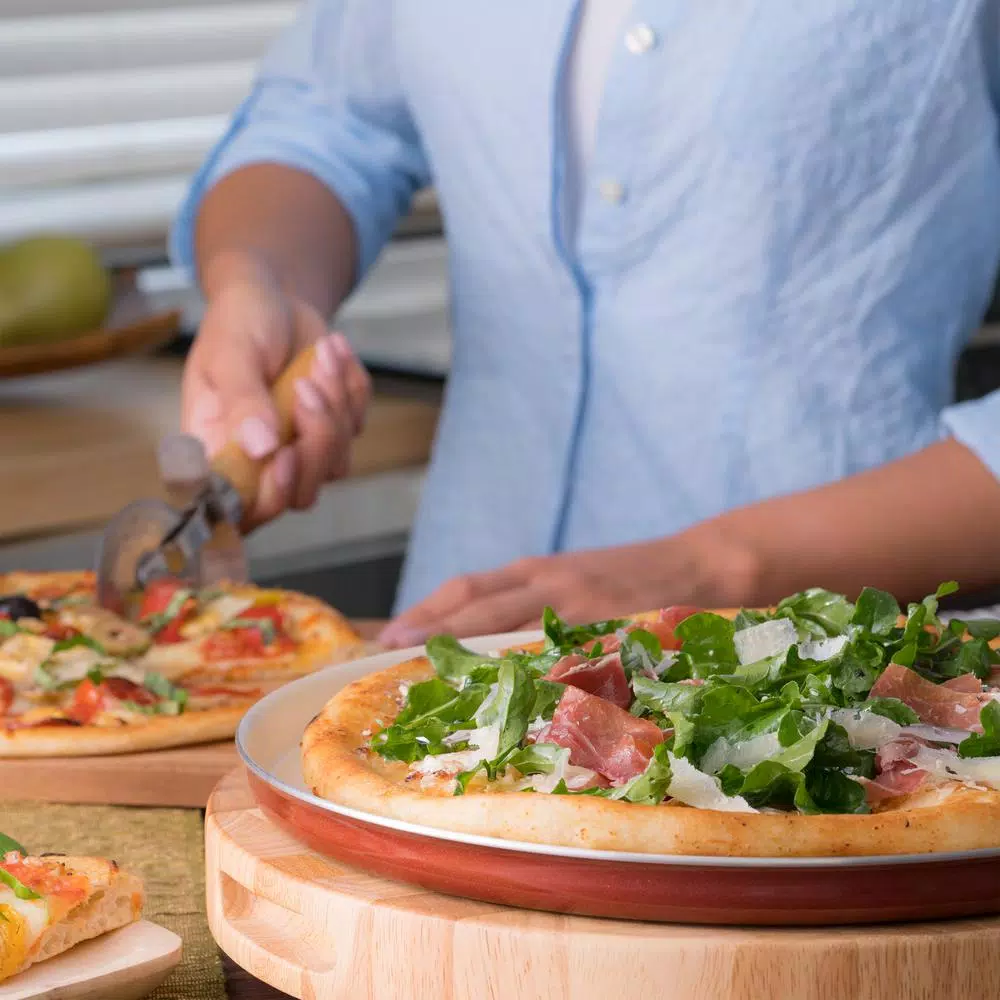 Tramontina Style Ceramica 12.5 in. Pizza Pan, Metallic Copper Aluminum