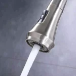 Vanity Art Brushed Nickel Single-Handle Pull-Down Kitchen Faucet with Spray Wand thumbnail 6