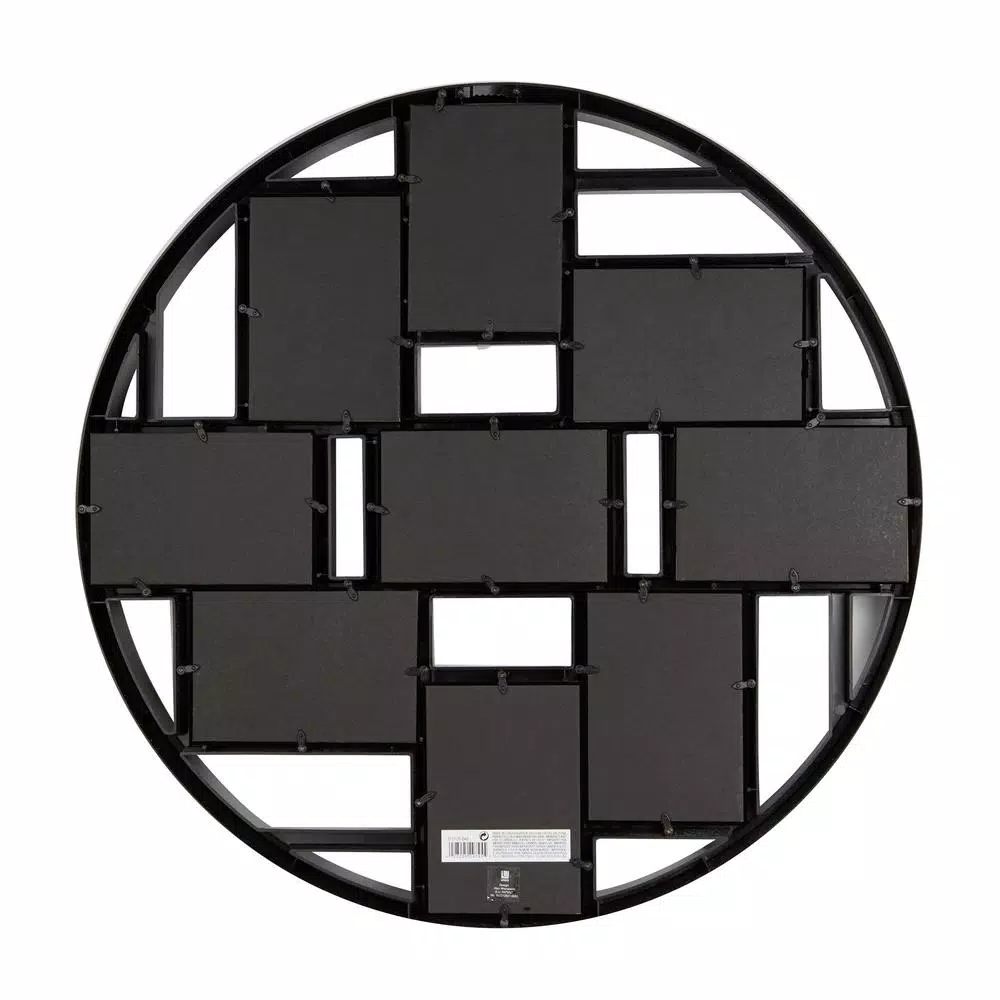 Umbra Luna Black Collage Picture Frame - Holds Nine 4x6 Photos