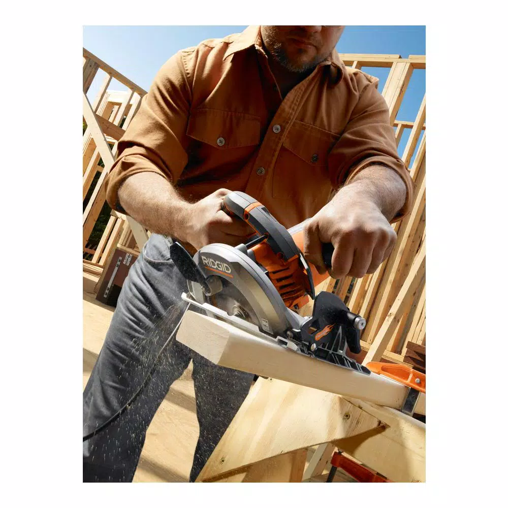 RIDGID 12 Amp 6-1/2 in. Magnesium Compact Framing Corded Circular Saw