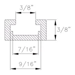 POWERTEC 24 in. Double-Cut Universal T-Track Kit with Intersection Kit and Wood Screws thumbnail 5