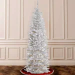 National Tree Company 6.5 ft. Kingswood White Fir Pencil Artificial Christmas Tree with 250 Clear Lights thumbnail 2