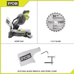 RYOBI 7-1/4 in. Corded Compound Miter Saw, 9 Amp, 5,100 RPM thumbnail 2