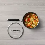 Calphalon Select by Calphalon 3.5 Qt. Stainless Steel Saucepan with Tempered Glass Lid thumbnail 4