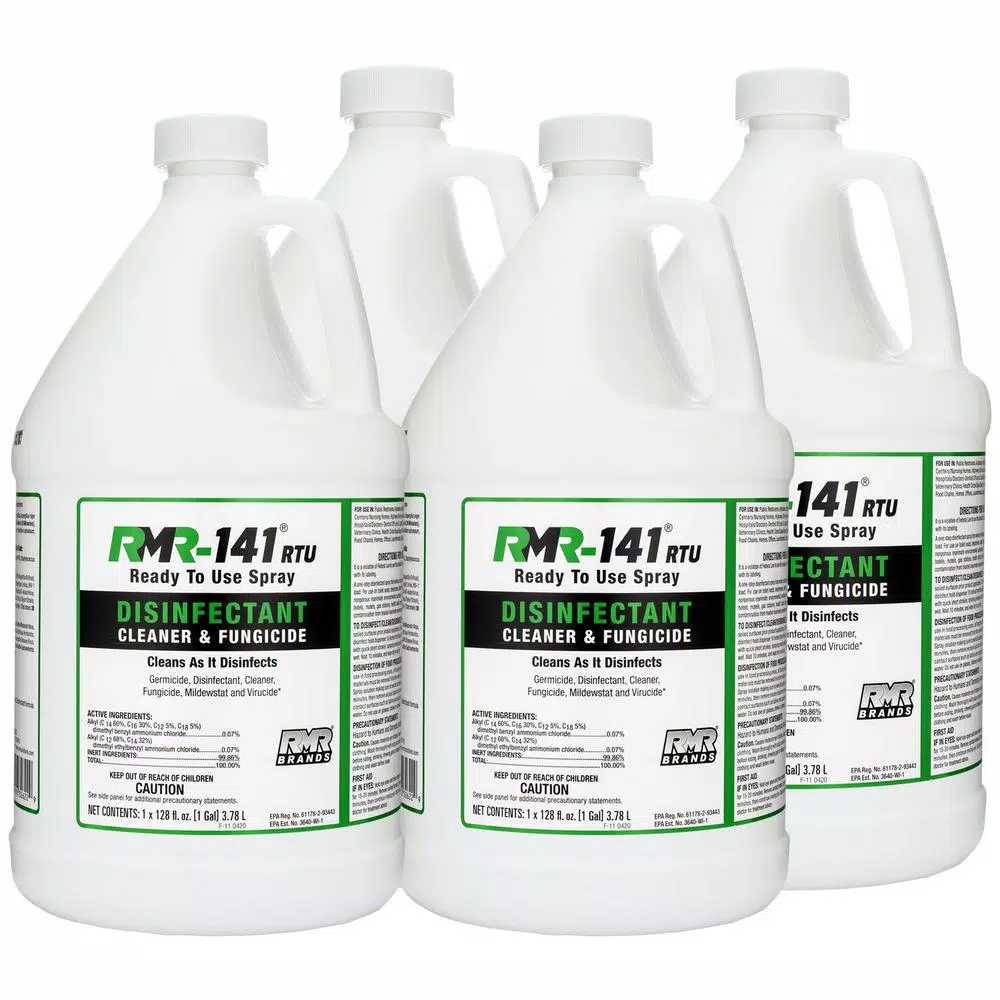 RMR BRANDS RMR-141 RTU Mold Killer and Disinfectant, 1 Gallon (4-Pack)