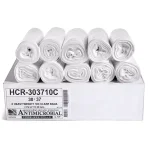 Unbranded HCR 20 Gallon Clear High Density Trash Bags, 0.32 Mil, 500 Count thumbnail 1