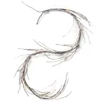 Noble House 6 ft. Snowy White Artificial Christmas Garland with Warm White LED Lights, Battery Operated thumbnail 1