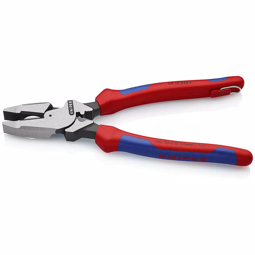 KNIPEX 9.5 in. Ultra-High Leverage Lineman's Pliers with Fish Tape Puller and Crimper