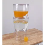 Basicwise Stackable 1.4 Gal. Juice and Water Beverage Dispenser with Stand, Clear thumbnail 4