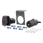 CURT 7-Way RV Blade Connector Plug & Socket Kit with Hardware thumbnail 1