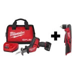 Milwaukee M12 FUEL 12V Brushless Cordless HACKZALL Reciprocating Saw Kit with Free M12 Right Angle Drill thumbnail 1